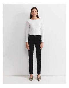Cleo Velvet Pant in Black
