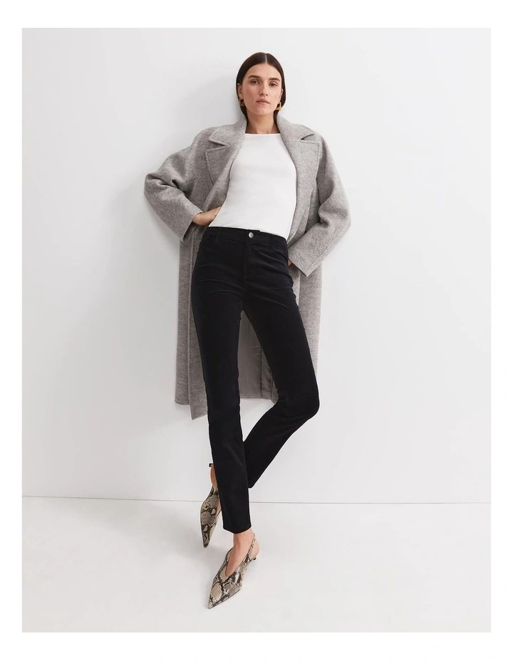 Cleo Velvet Pant in Black image 3