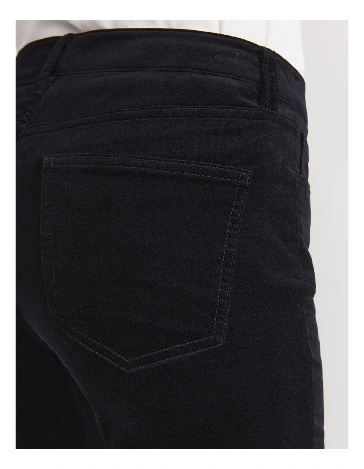 Cleo Velvet Pant in Black image 5