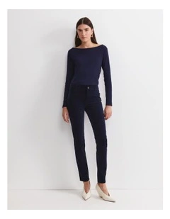 Cleo Velvet Pant in Black