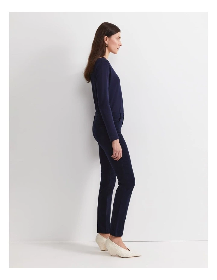 Cleo Velvet Pant in Black image 3