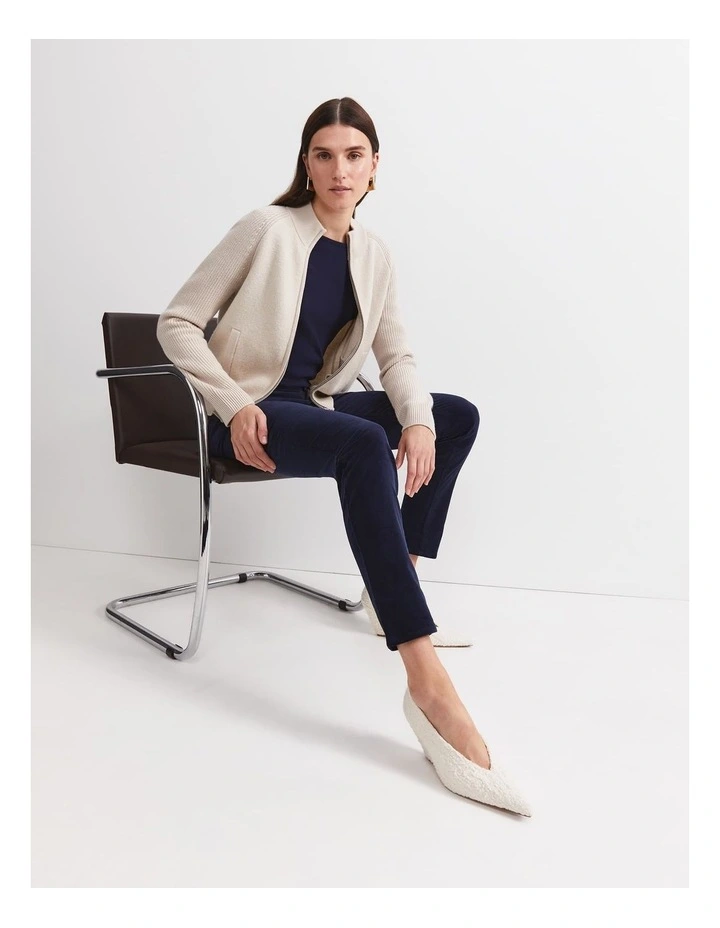 Cleo Velvet Pant in Black image 4