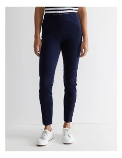 Felicity Velvet Pull On Pant in Black