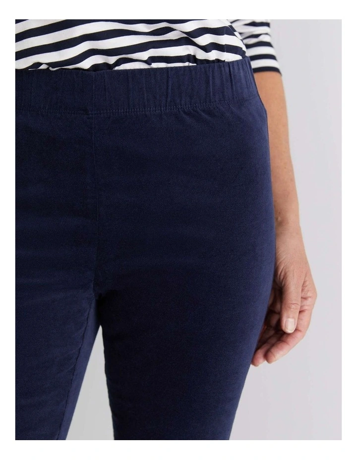 Felicity Velvet Pull On Pant in Black image 5