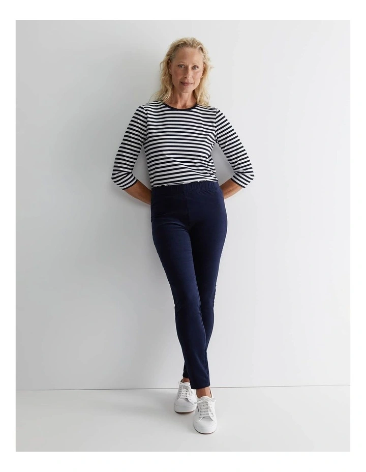 Felicity Velvet Pull On Pant in Black image 6