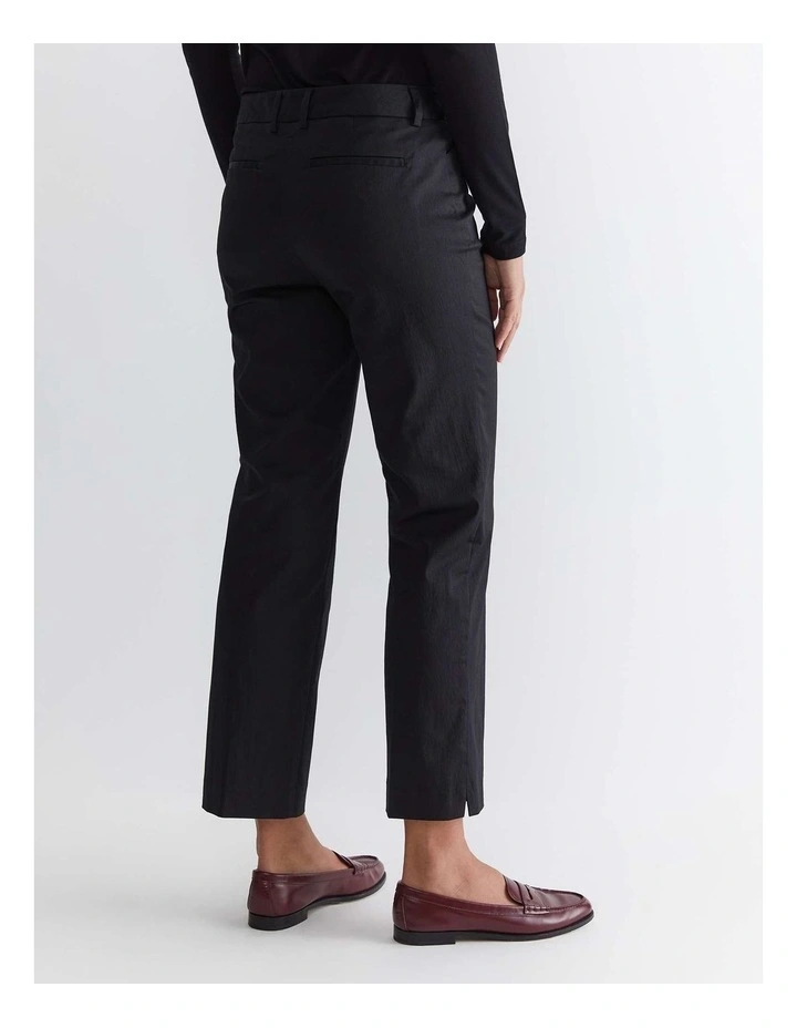 Evie Straight Capri Pant in Black image 2