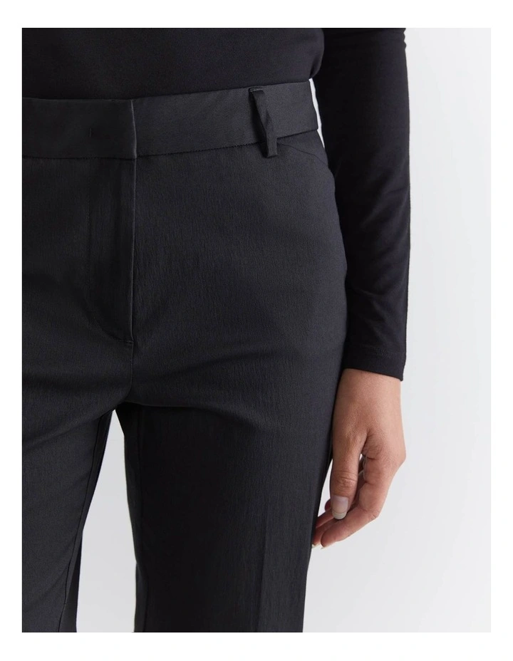 Evie Straight Capri Pant in Black image 4