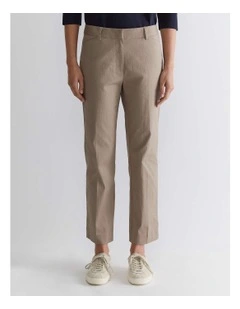 Evie Straight Capri Pant in Cappuccino