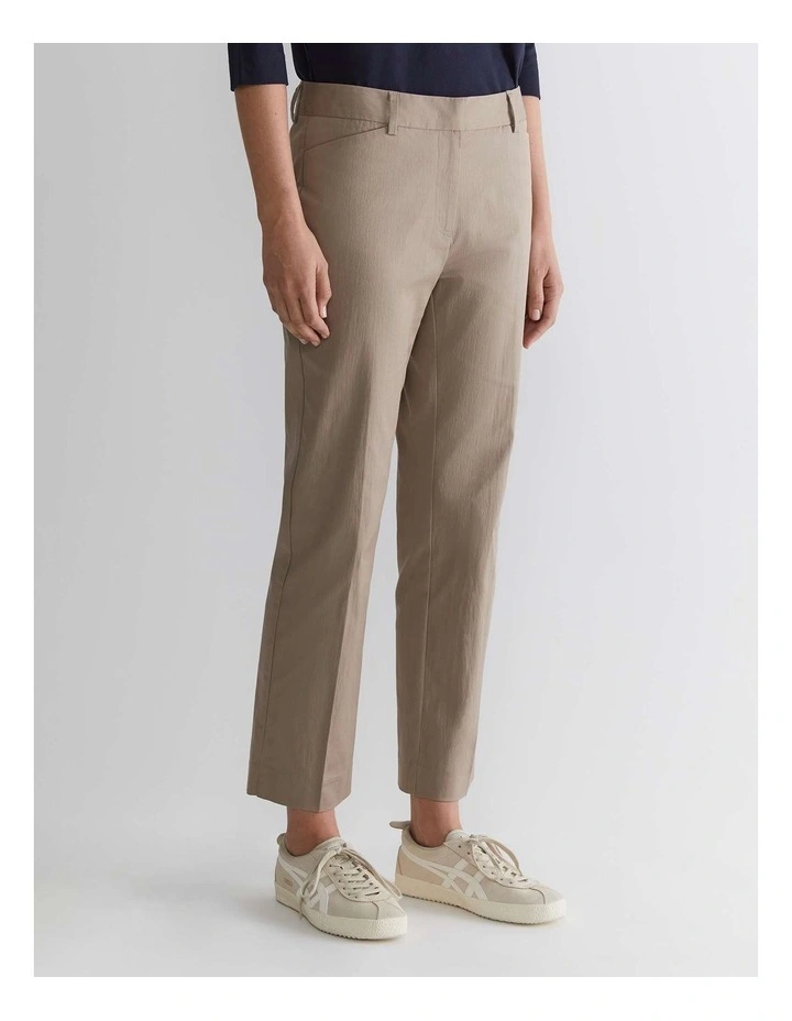 Evie Straight Capri Pant in Cappuccino image 3