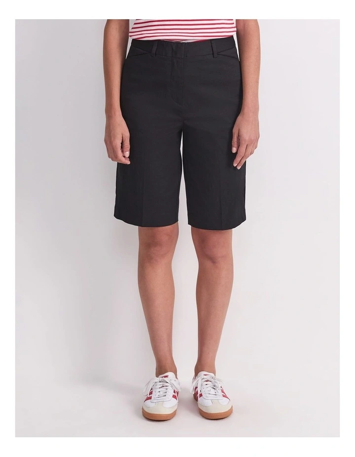 Evie Bermuda Shorts in Black image 2