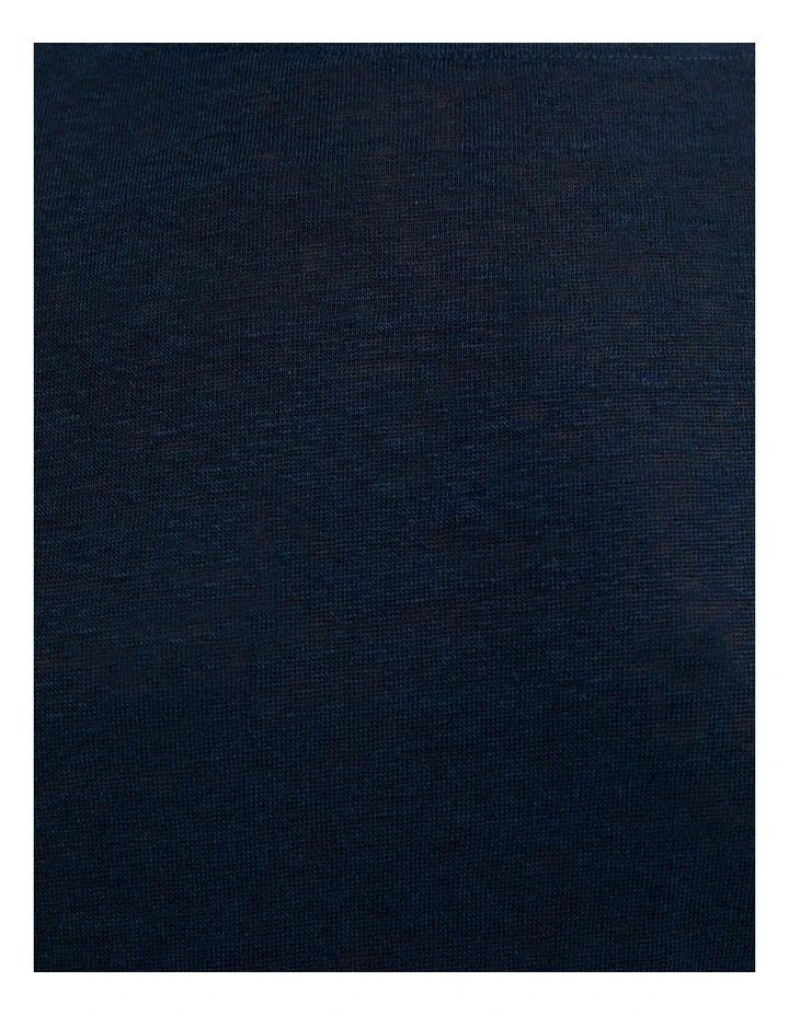 Cecile Linen Top in Blue image 6