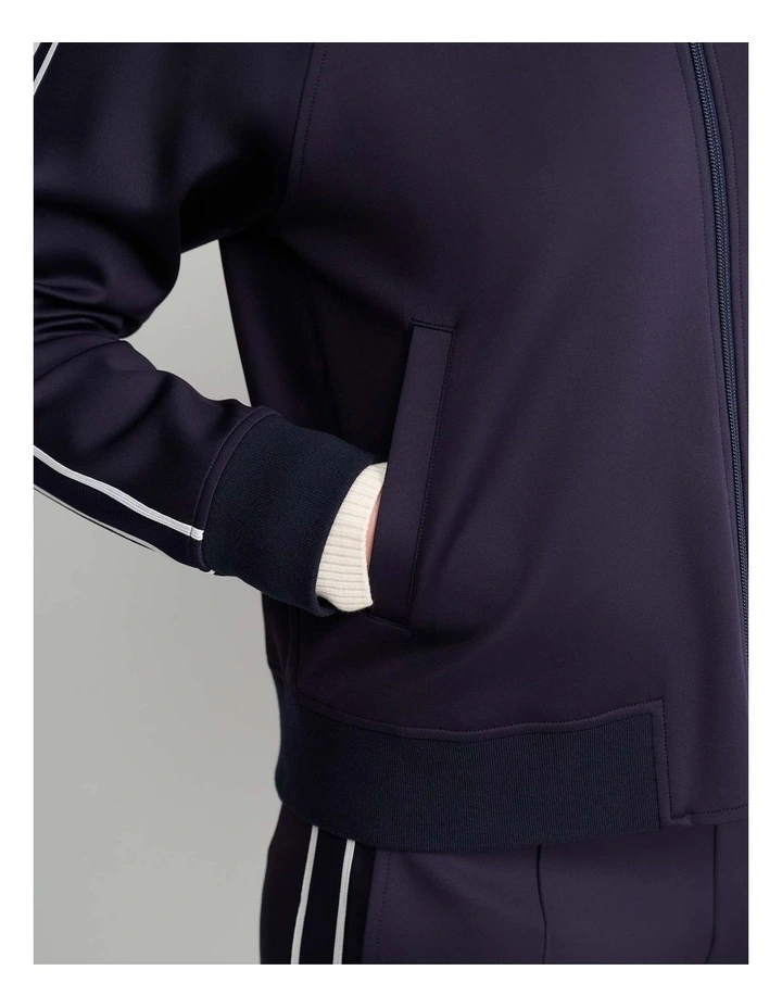 Lina Track Jacket in Navy image 4