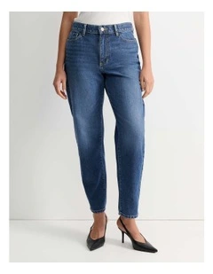 Pippa Barrel Jeans in Blue Wash