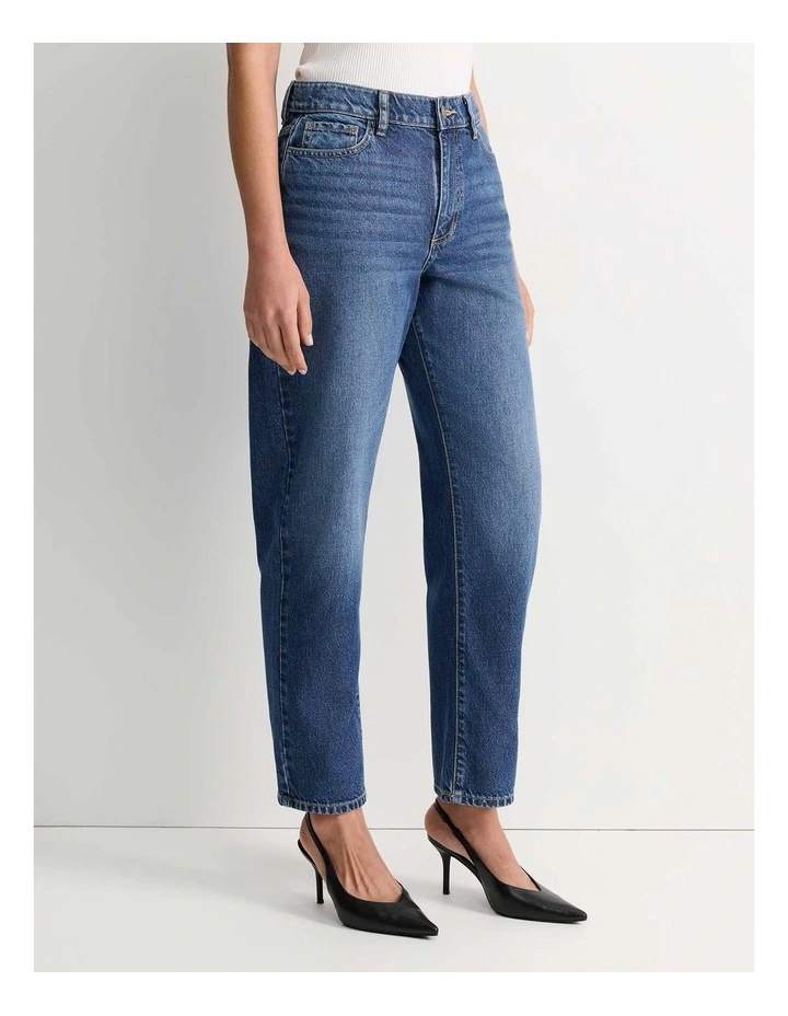 Pippa Barrel Jeans in Blue Wash image 2
