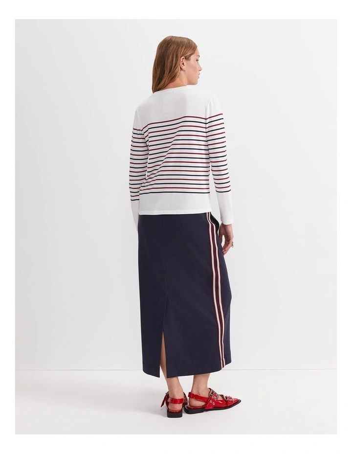 Britta Stripe Long Sleeve Tee image 2