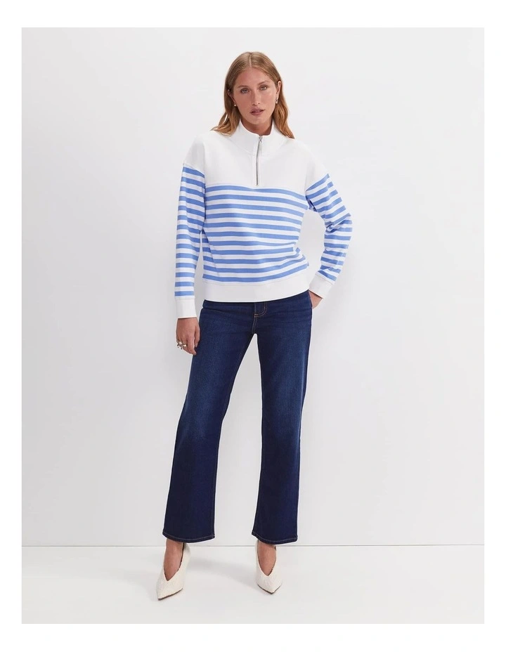 SC Stripe Quarter Zip Sweat image 2