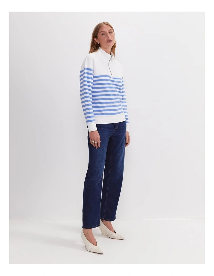 SC Stripe Quarter Zip Sweat image 3