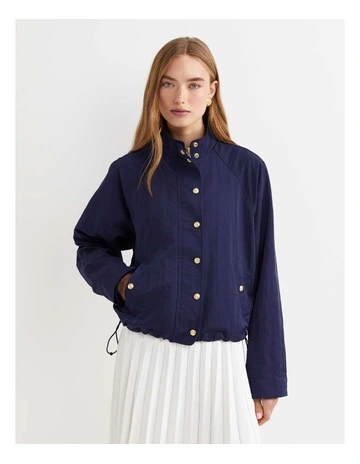 Tia Windcheater Jacket in Navy