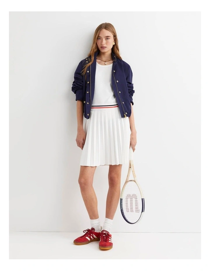 Tia Windcheater Jacket in Navy image 5