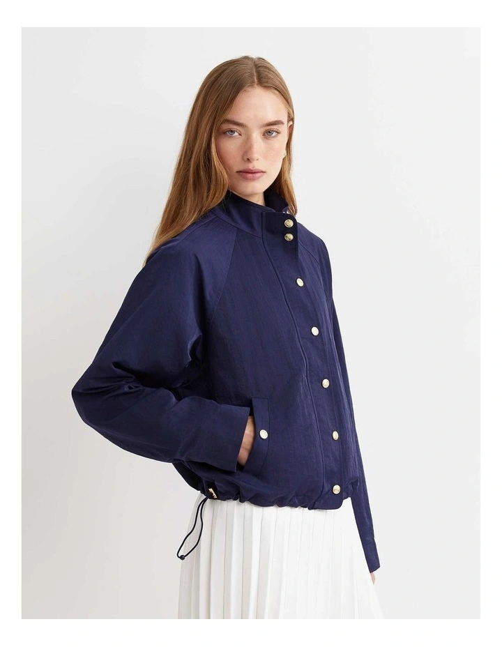 Tia Windcheater Jacket in Navy image 6