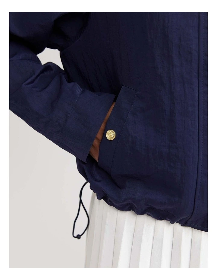Tia Windcheater Jacket in Navy image 7