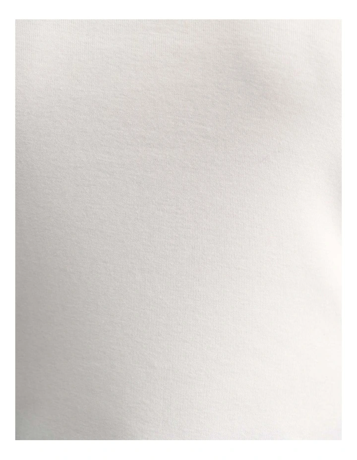 Heidi Long Sleeve Rib Tee in White image 4
