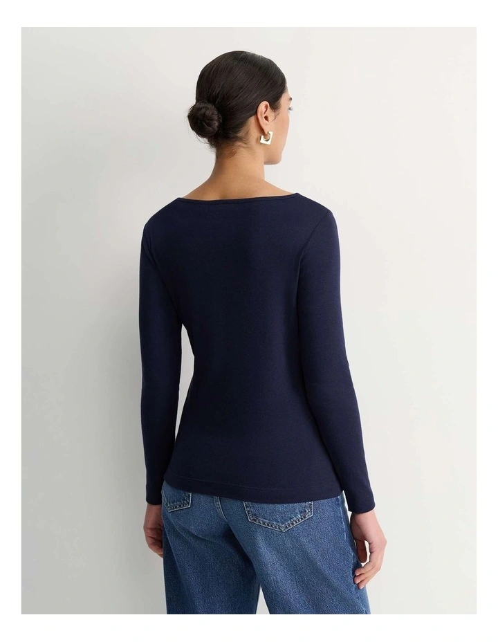 Heidi Long Sleeve Rib Tee image 3