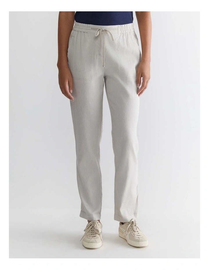 Rosa Linen Pant in Natural image 1
