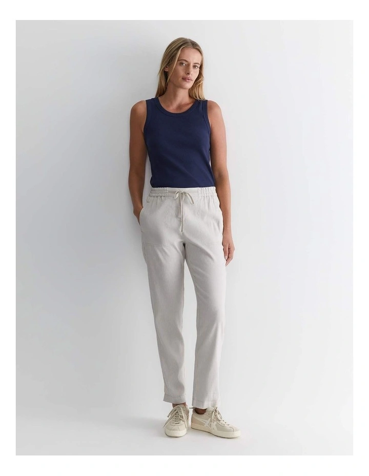 Rosa Linen Pant in Natural image 3