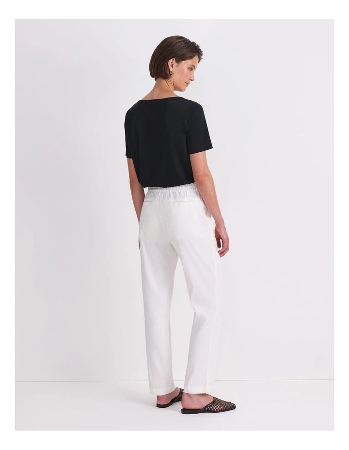 Rosa Linen Pant in White image 2