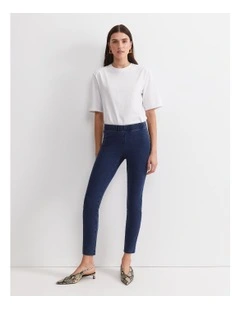 Felicity Denim Pull On Pant in Washed Indigo