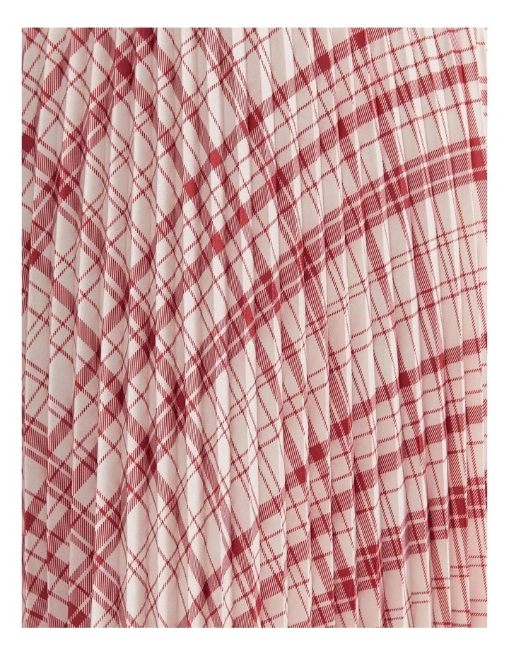 Ruby Check Pleat Maxi Skirt image 5