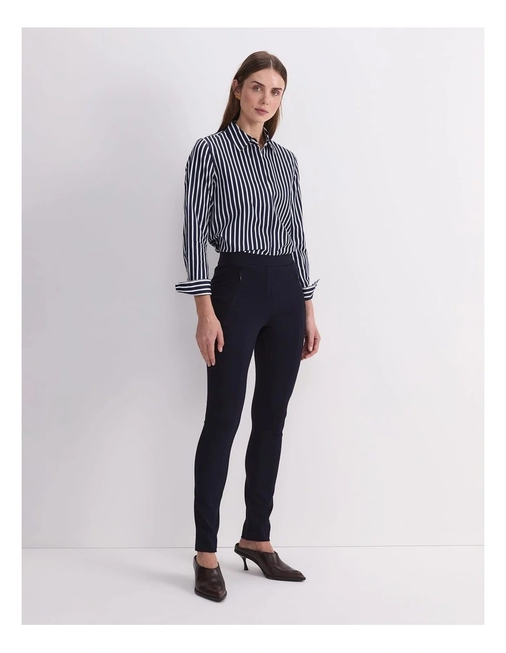 Esme Ponte Pant in Blue image 3