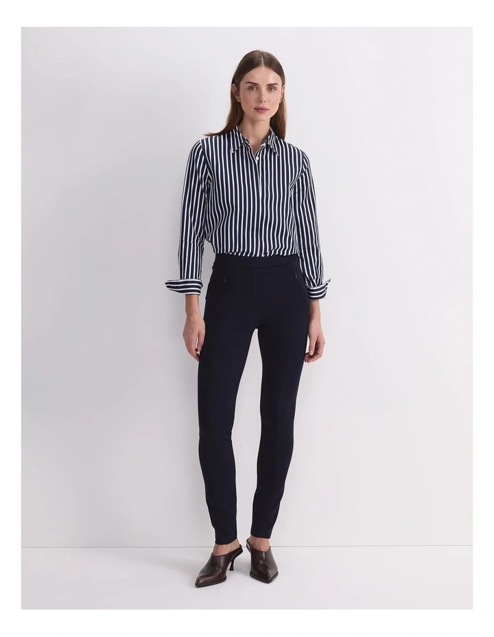 Esme Ponte Pant in Blue image 4