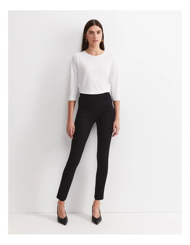 Esme Ponte Pant in Black image 1