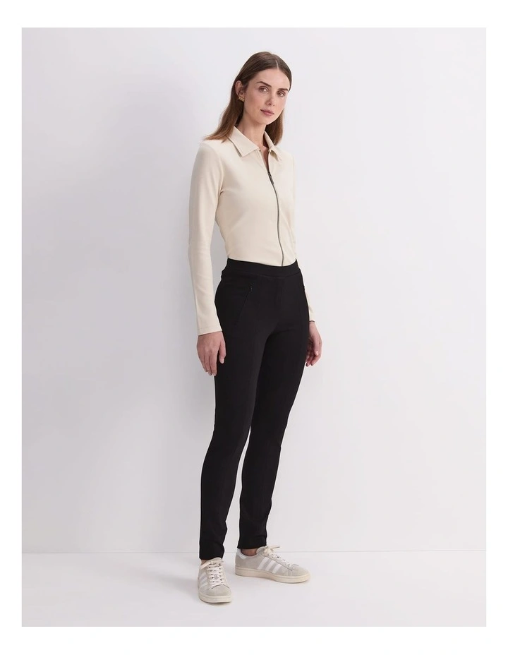 Esme Ponte Pant in Black image 3