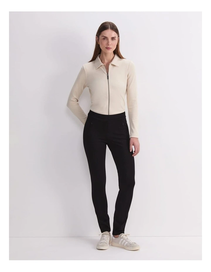 Esme Ponte Pant in Black image 4