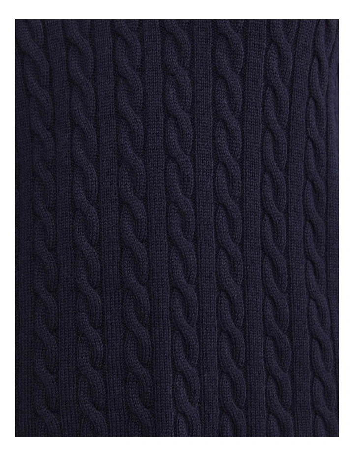 Baby Cable V-Neck Sweater in Blue image 6