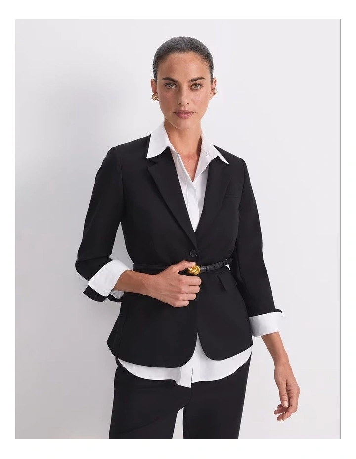 Yvette Blazer in Black image 5