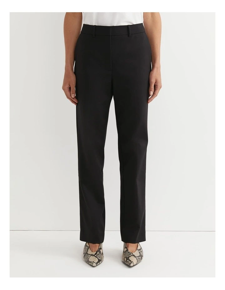 Yvette Straight Pant in Black image 1