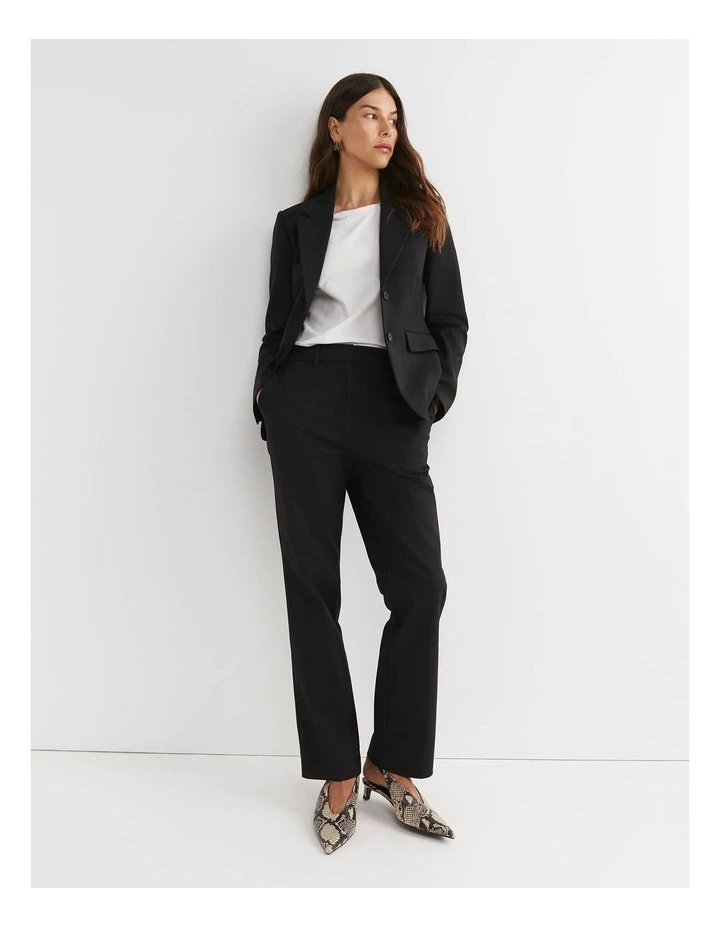 Yvette Straight Pant in Black image 3