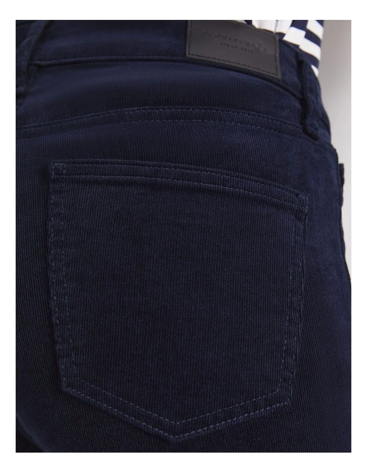 Cleo Straight Cord Jean in Navy image 6