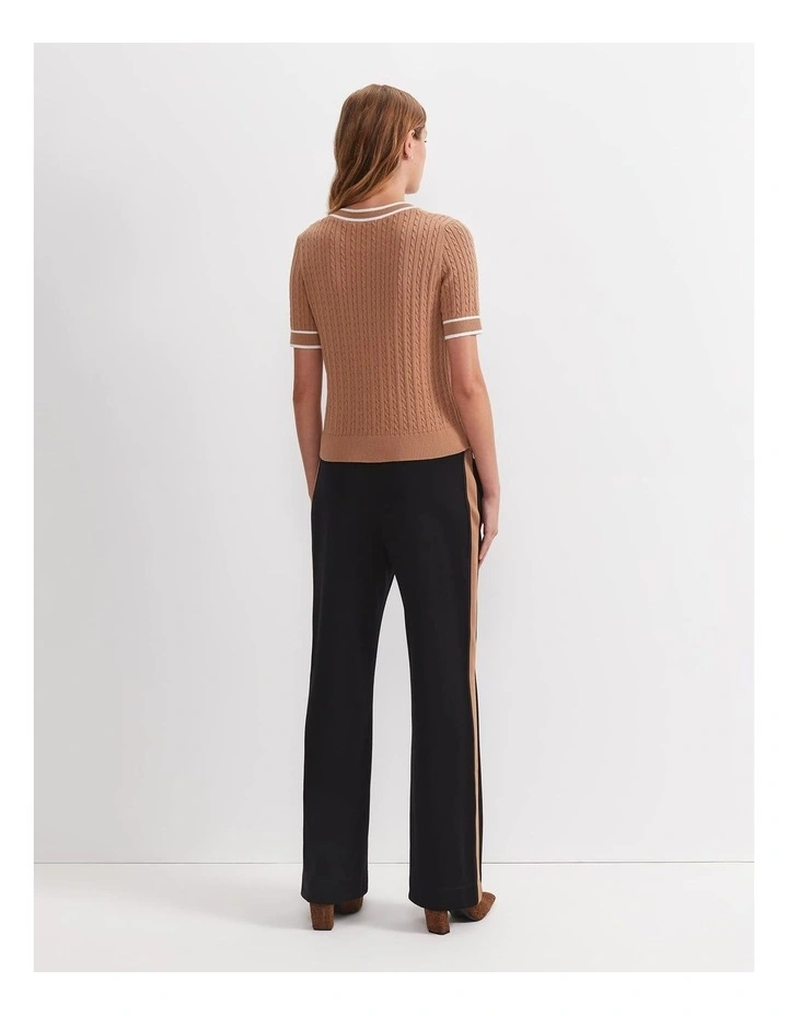 Elka Cable Short Sleeve Knit image 2