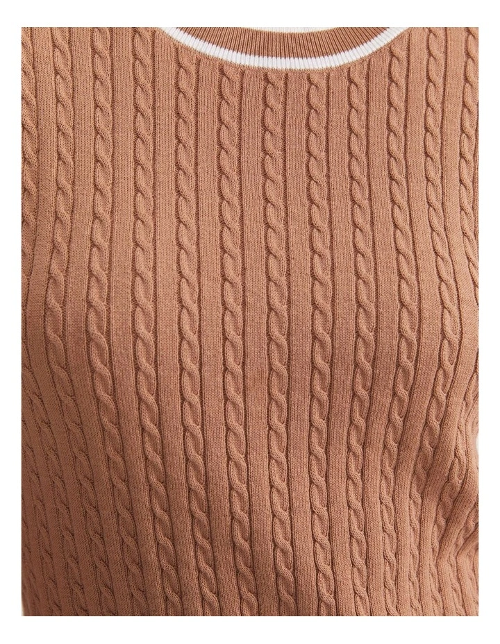 Elka Cable Short Sleeve Knit image 4