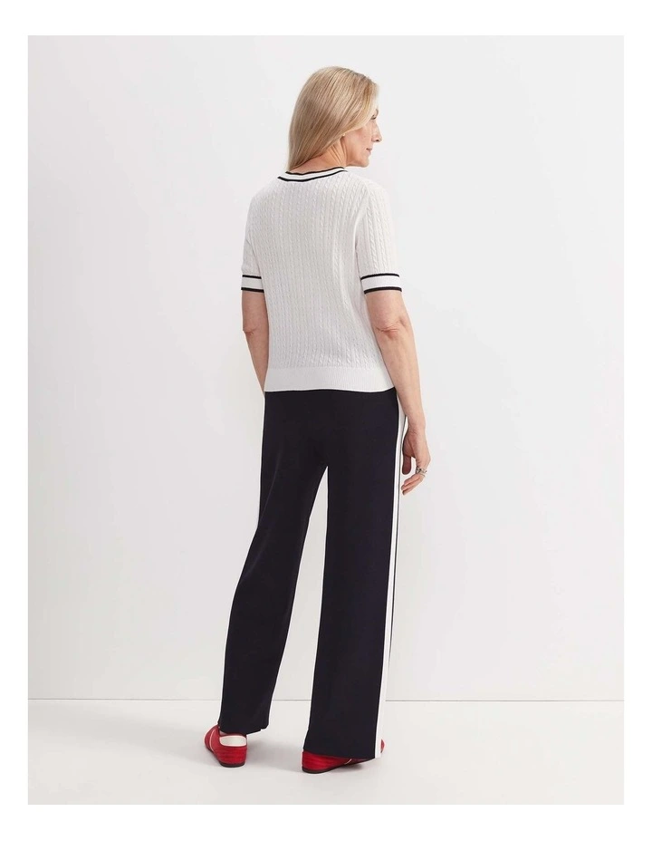 Elka Cable Short Sleeve Knit image 2