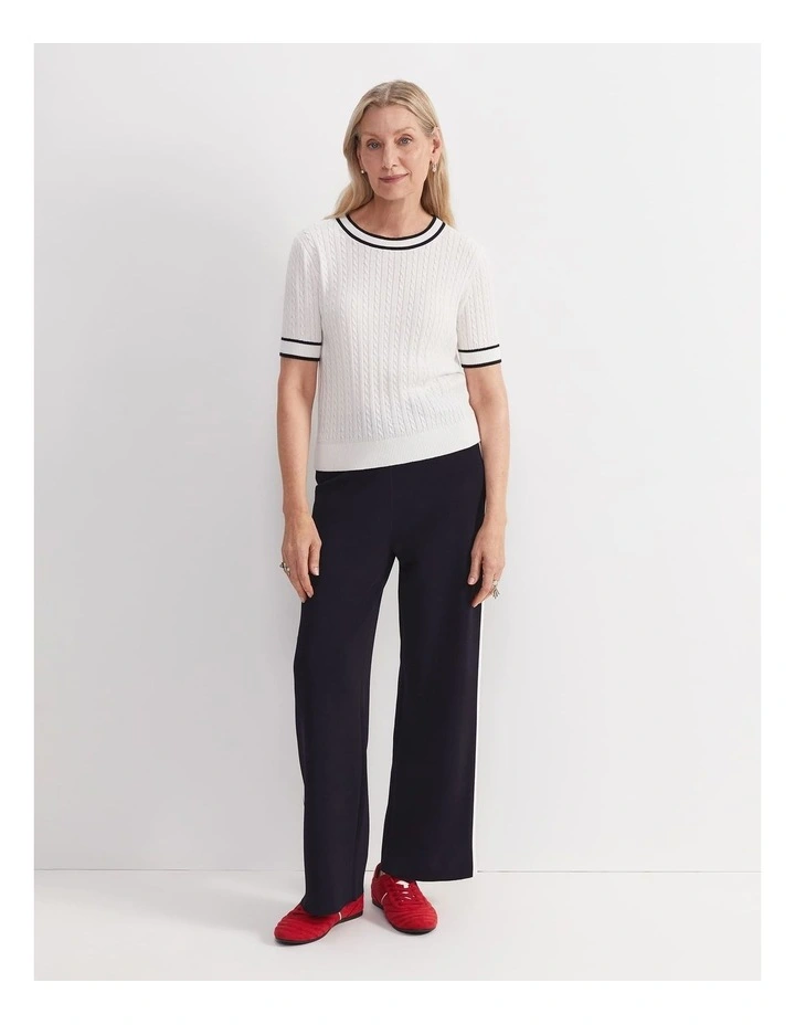 Elka Cable Short Sleeve Knit image 3