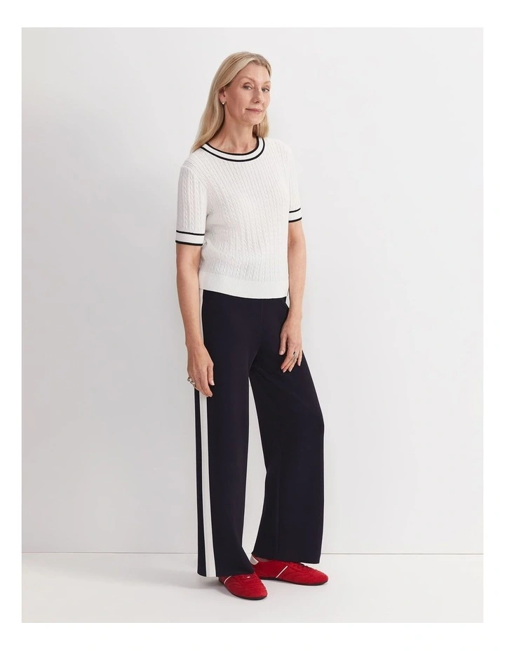 Elka Cable Short Sleeve Knit image 4