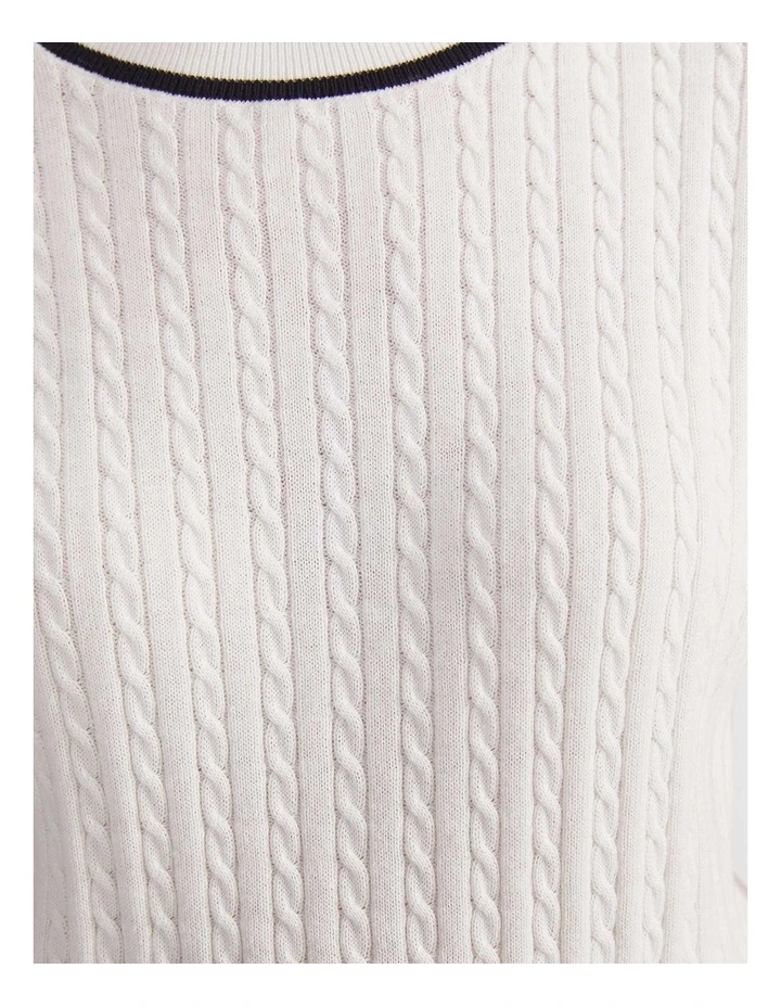 Elka Cable Short Sleeve Knit image 5