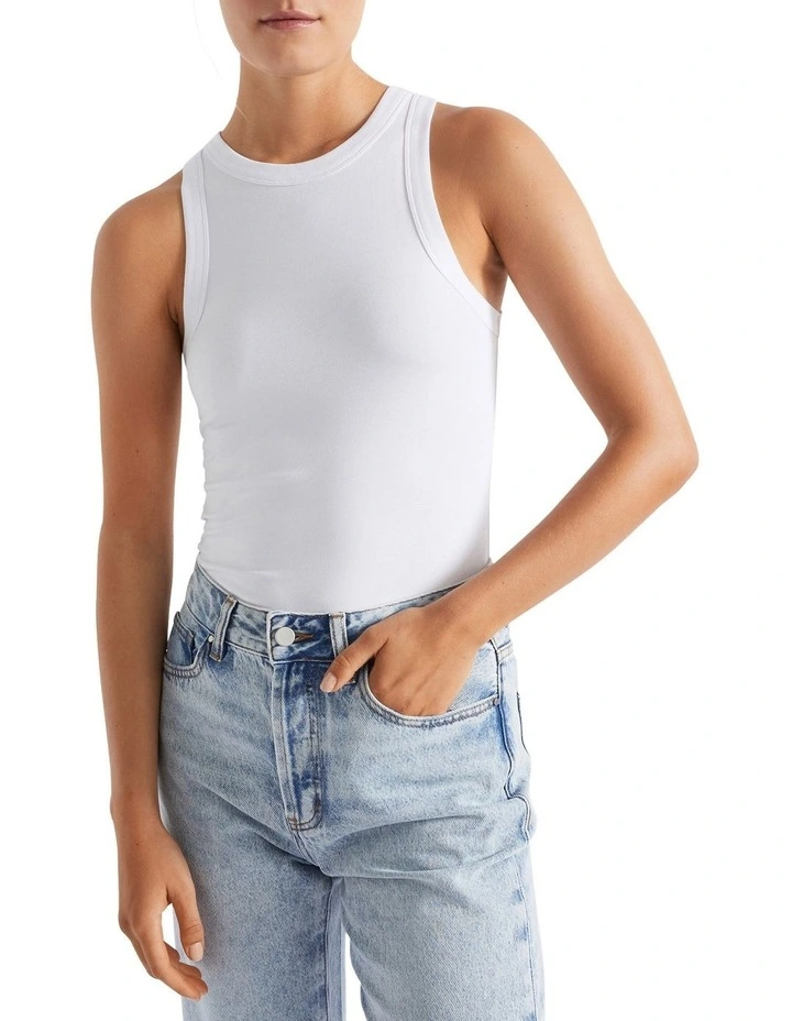 Core Fitted Tank in White image 3