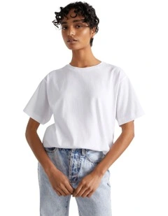 Core Boyfriend Tee in Whisper White